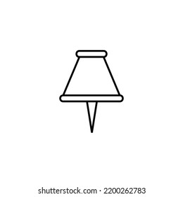 Education icons. Stationary outline on white background. All stationary Items. Stationaries icon vector. Pins icon.