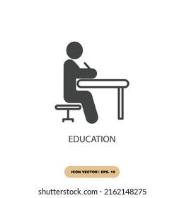 símbolo de iconos educativos elementos vectores para web infográfica
