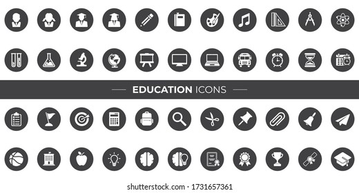 Education Icons that can be used in your Websites, Flyers, Posters, or in your Infographics.
