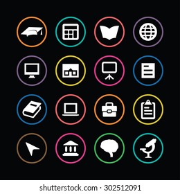 education icons universal set for web and mobile