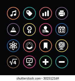 education icons universal set for web and mobile
