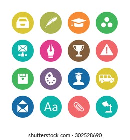 education icons universal set for web and mobile