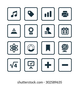 education icons universal set for web and mobile