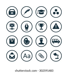 education icons universal set for web and mobile