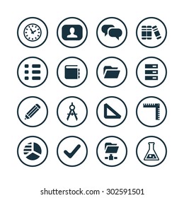 education icons universal set for web and mobile
