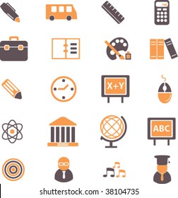 education icons. vector