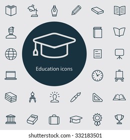 education Icons Vector set