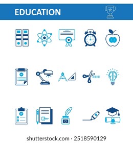 Iconos de Educación para el Web y el móvil.