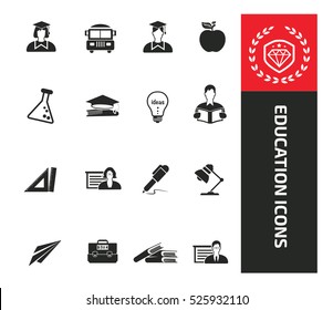 Education icons,clean vector