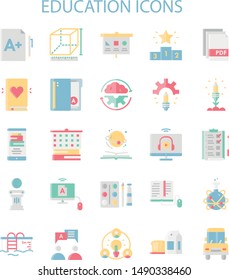 Education Iconset Without Outline Style