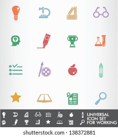 Education icons,vector
