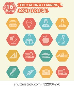 Education icons,vector