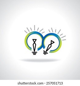 education idea bulb created by pencil vector 