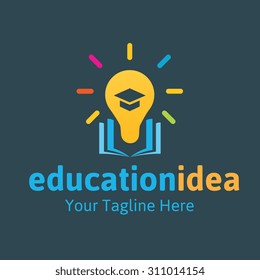 Education Idea Vector Logo Template