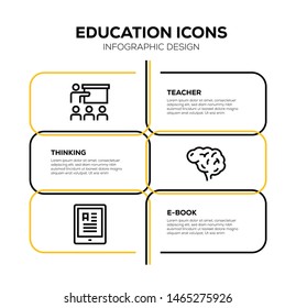EDUCATION AND ILLUSTRATION ICON CONCEPT