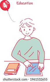 Imagen de educación simple táctil RGB ilustración 4