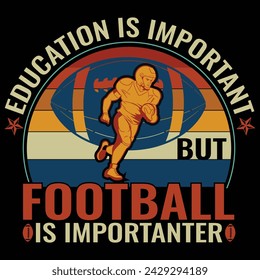 Education is important but football is importanter, Designs Bundle, Streetwear T-shirt Designs Artwork Set, Graffiti Vector Collection for Apparel and Clothing Print.
