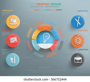 
Education info graphic design, clean vector