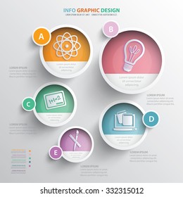 Education info graphic design.clean vector