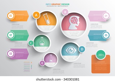 Education info graphic design.clean vector