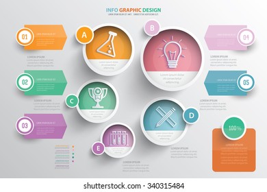 Education info graphic design.clean vector