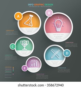 Education info graphic design.clean vector