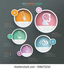 Education info graphic design.clean vector
