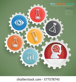 Education info graphic design,clean vector