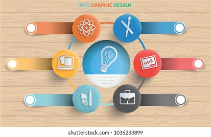 Education info graphic design,vector