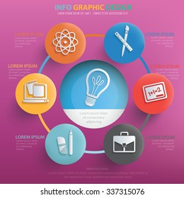 Education info graphic design,vector