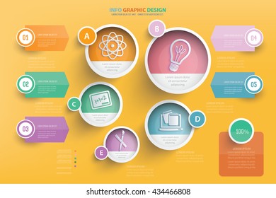 Education info graphic design,vector