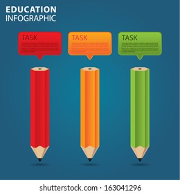 Education info graphic, study concept
