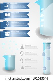 Education info graphic vintage design,A set of school and education icons.