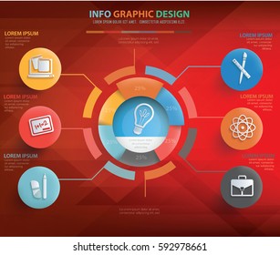 Education info graphics design,clean vector