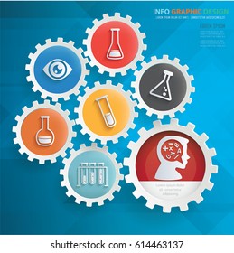 Education info graphics design,clean vector
