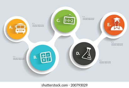 Education info graphics design,vector