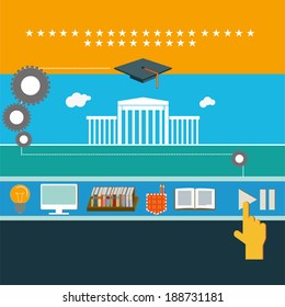  education info vector art