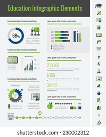 Education Infographic Elements.