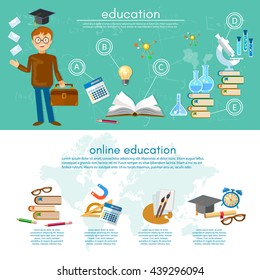 Education infographic elements student learning student goes to school infographics knowledge education vector illustration 