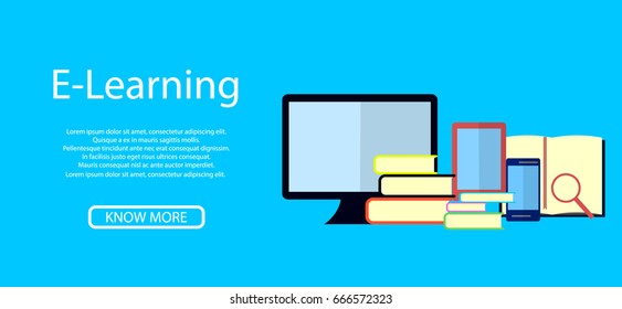 Education infographic. Flat vector illustration for e-learning and online education. Vector Illustration