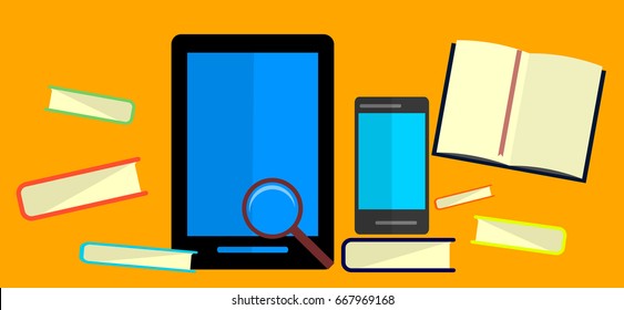 Education infographic. Flat vector illustration for e-learning and online education. Vector Illustration