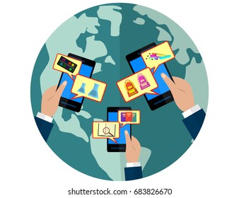 Education infographic. Flat vector illustration for e-learning and online education. Vector Illustration
