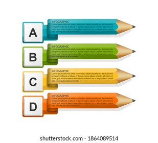 Education infographics for business presentations or information banner.