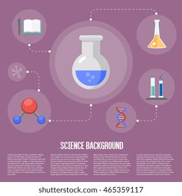 Education infographics concept icon background flat design vector illustration