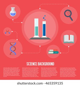Education infographics concept icon background flat design vector illustration