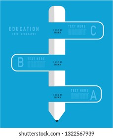 Education infography vector