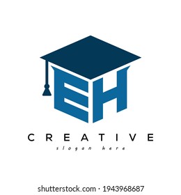 Initial-Letter-EH-Logo-Design