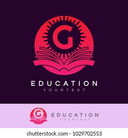 education initial Letter G Logo design