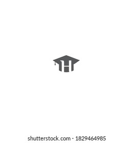 Education initial Letter H Logo design
