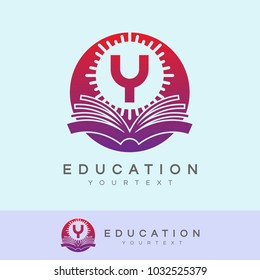 education initial Letter Y Logo design